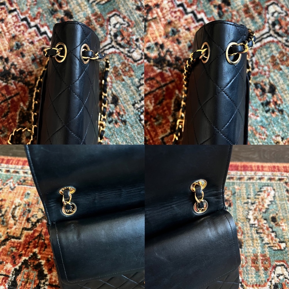 Chanel Classic Vintage Medium Black Double Flap Bag - Picture 8 of 11